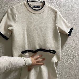 Zara knit sweater skirt set